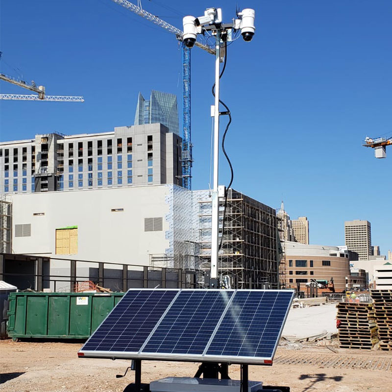 Solar Powered CCTV Towers